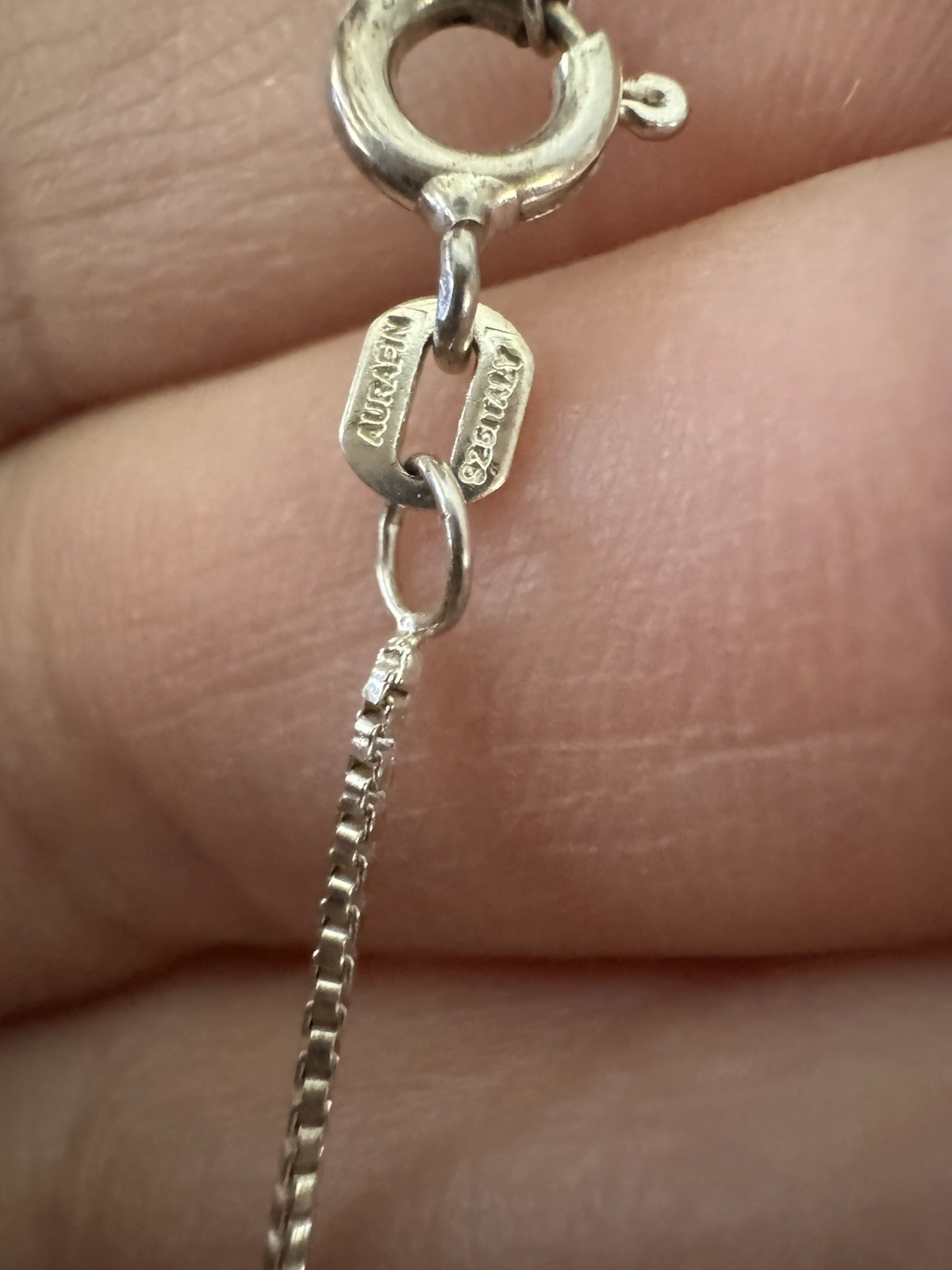 unbranded 925 tourquoise pendant and 925 chain dainty boho 18″