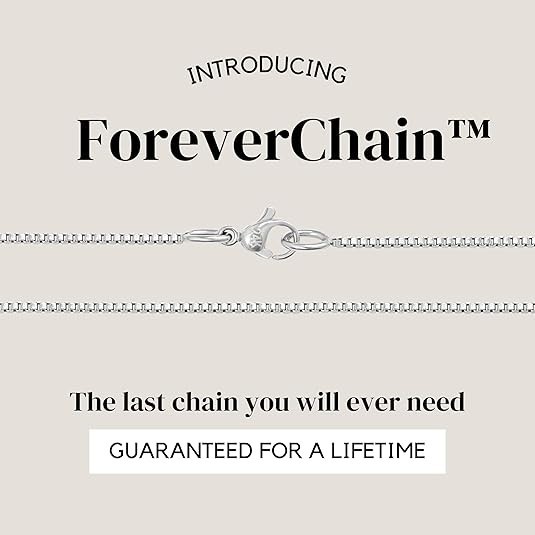 24K White Gold Box Chain Necklace – Thin, Dainty, White Gold Plated Stainless St