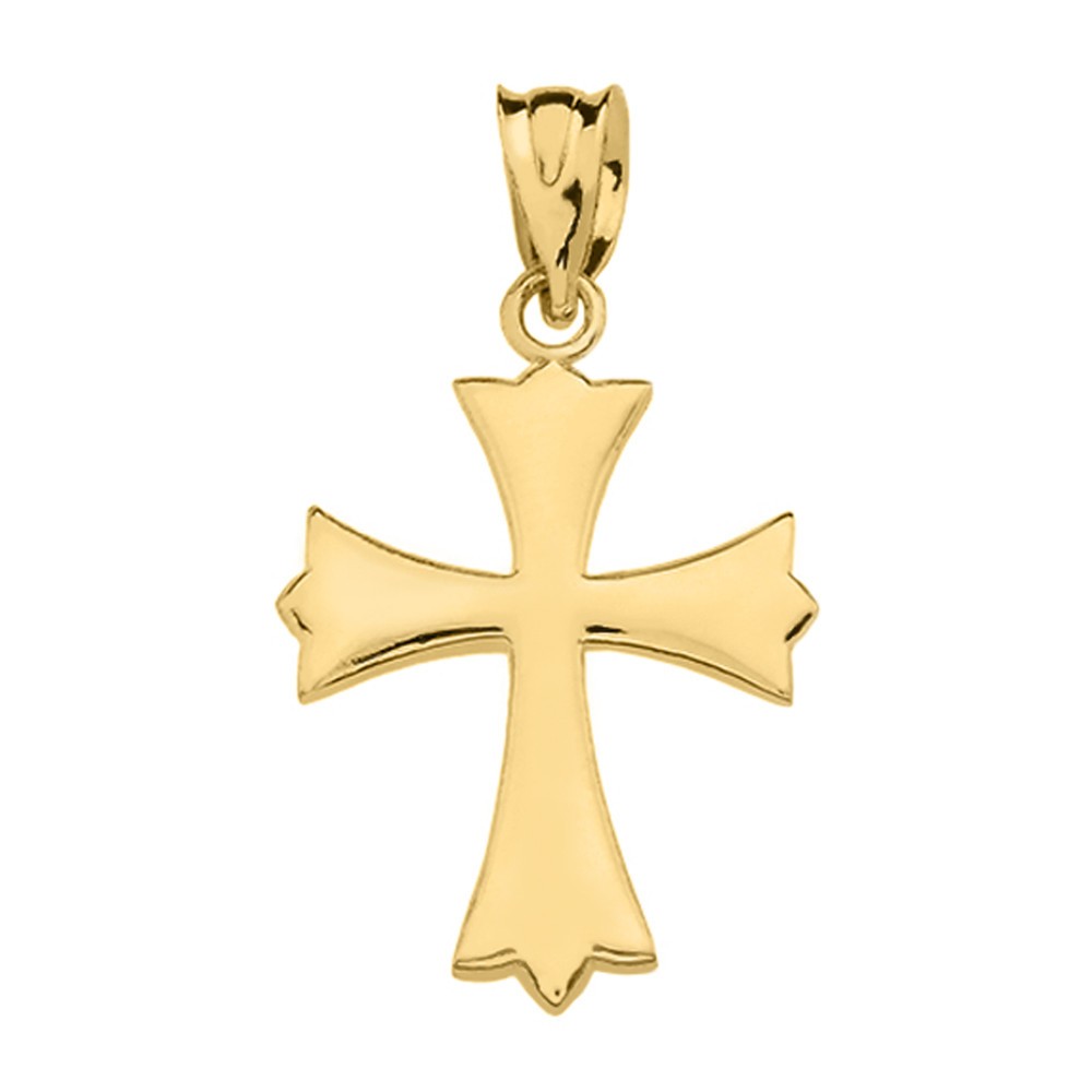 Gold Roman Catholic Pendant Necklace (Available in Yellow/Rose/White Gold)