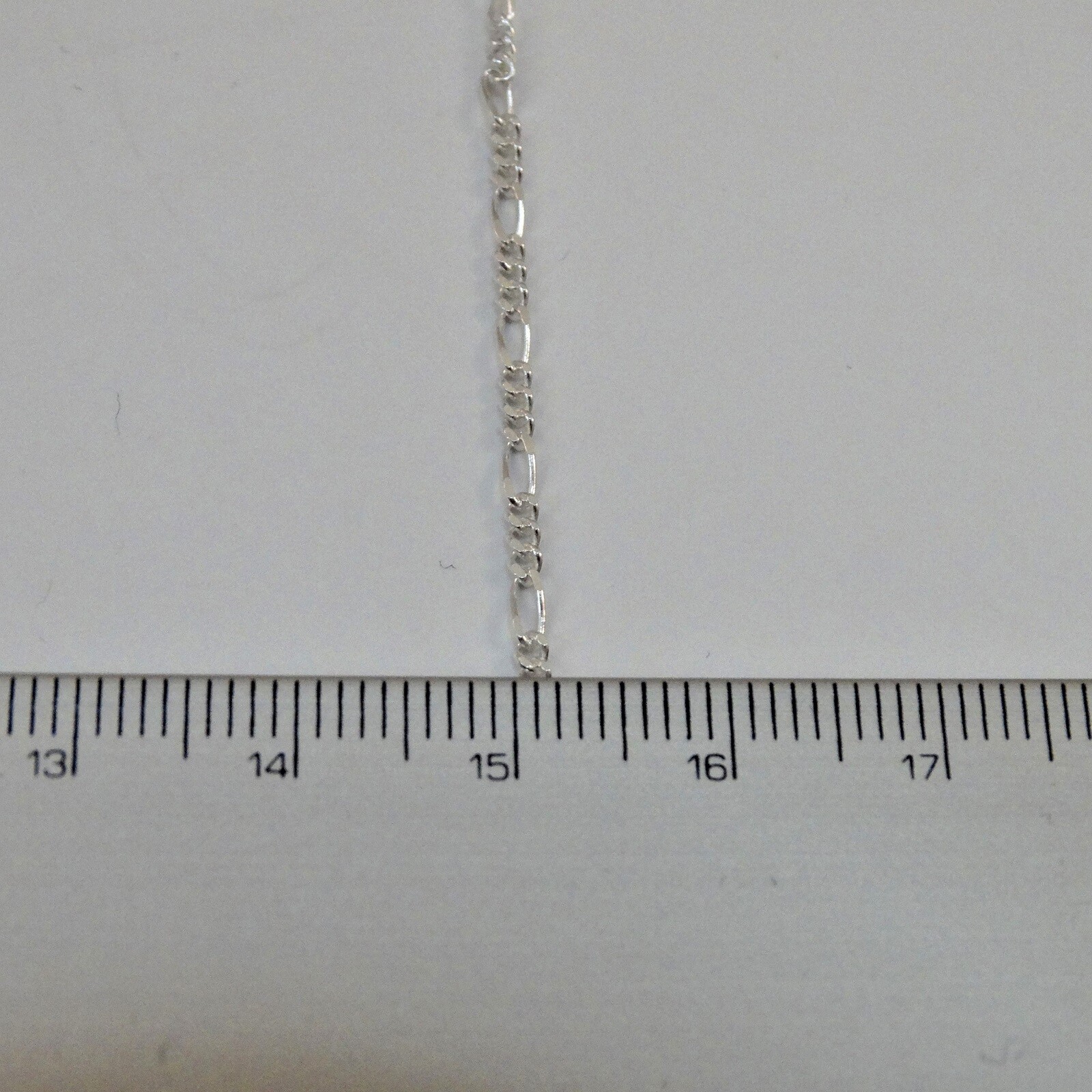 2mm Figaro Chain Necklace – 925 Sterling Silver – Italian 16″ 18″ 20″ 24″ 30″