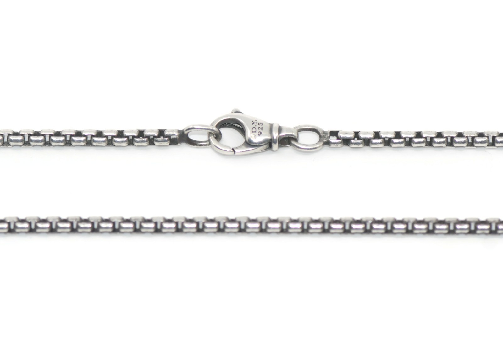 David Yurman Box Chain Sterling Silver Necklace