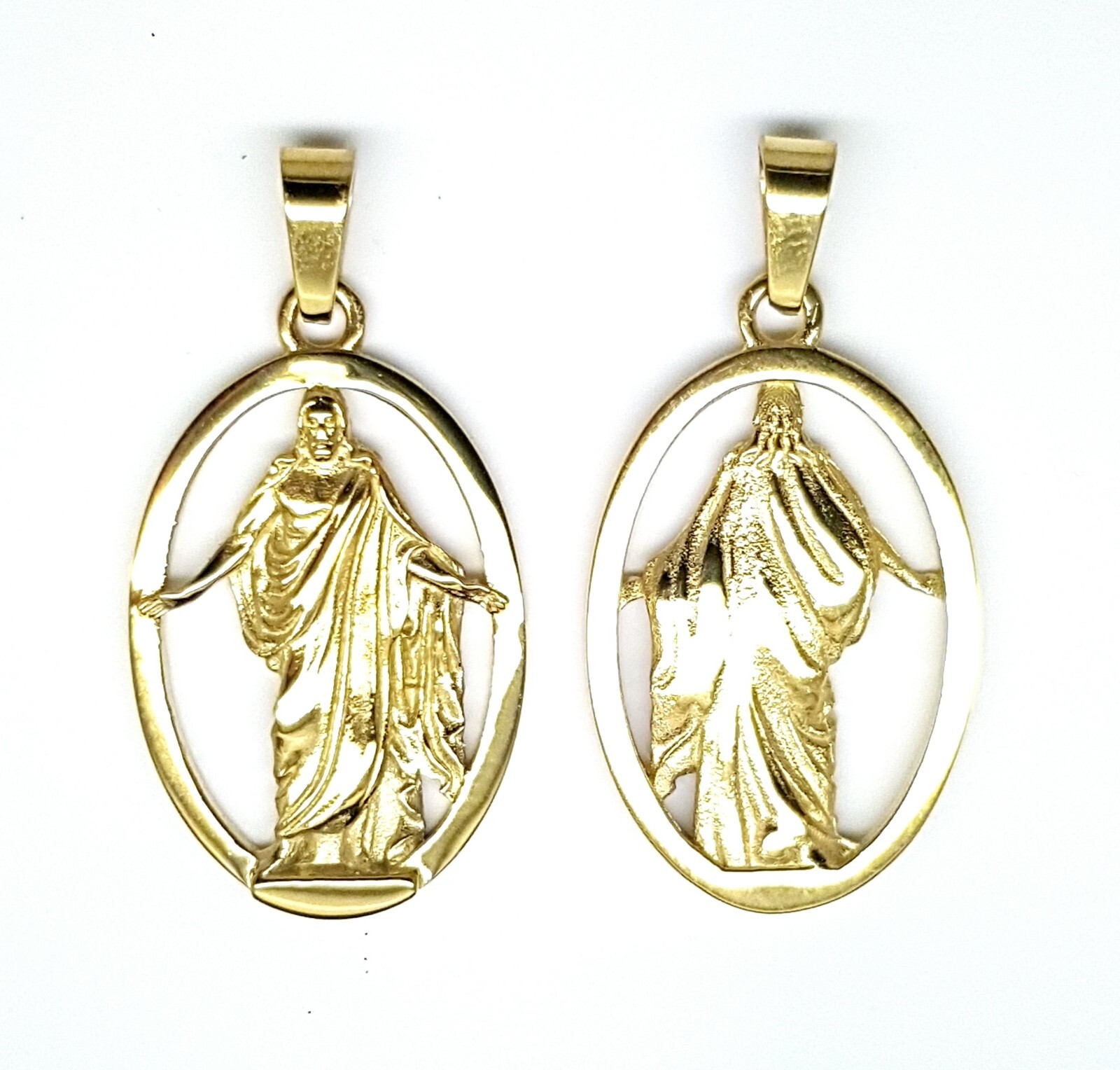 Christus Necklace, Gold Plated with Adjustable Chain