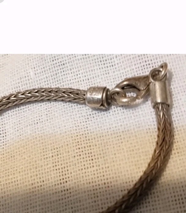 Sterling Silver 9.25 Double Ball- 14kt Gold Adjustable Lariat Necklace Bali