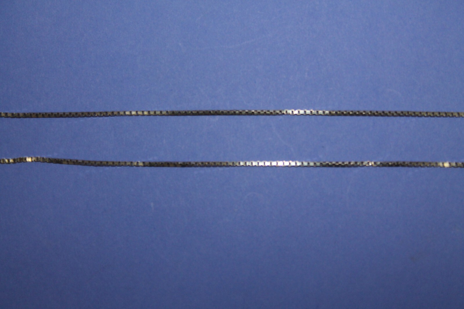 Sterling Silver Thin Box Chain Necklace 21.5″ Length [013GCM]