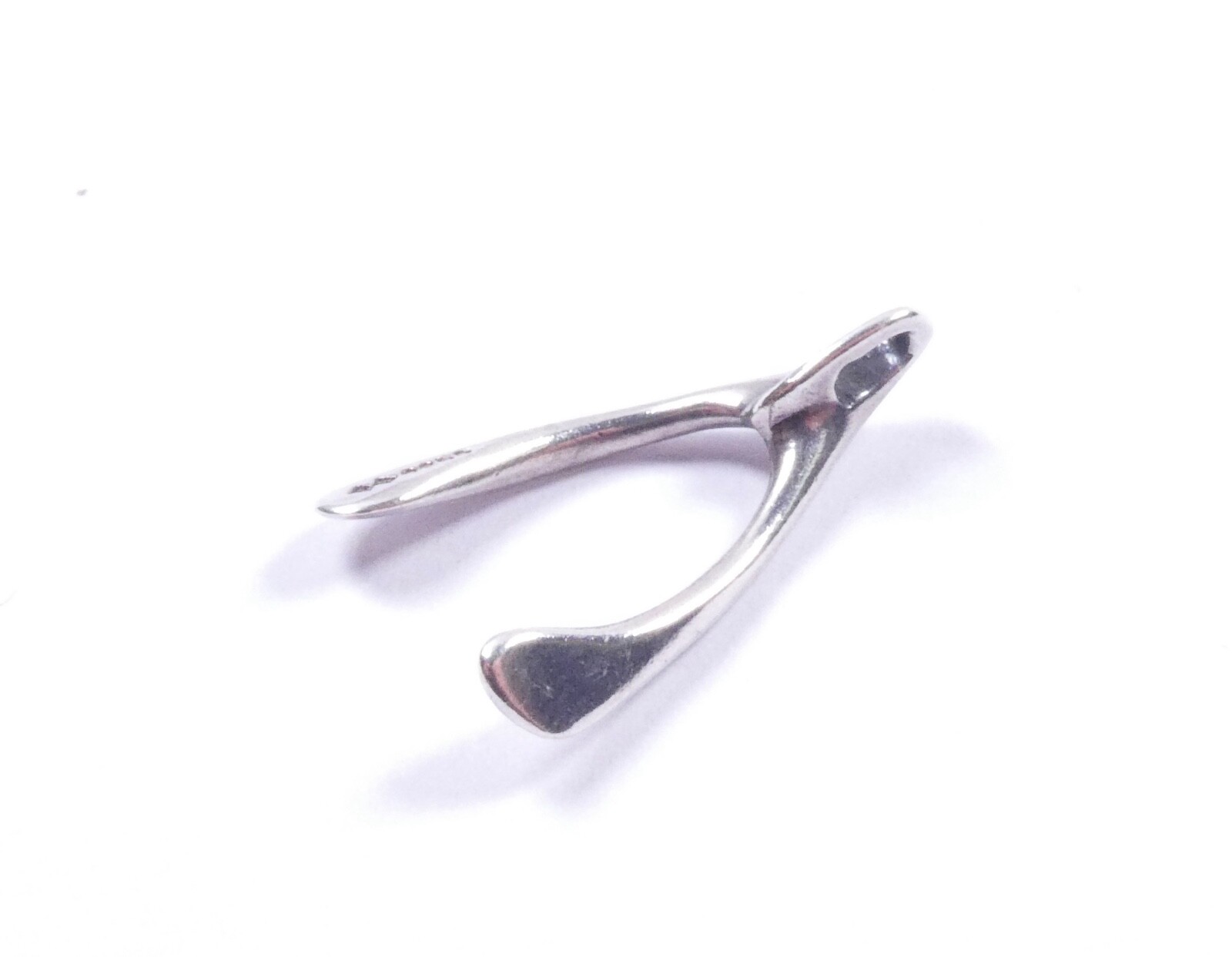 Pendant Lucky Wishbone 925 Sterling Silver 2.5cm x 1.5cm