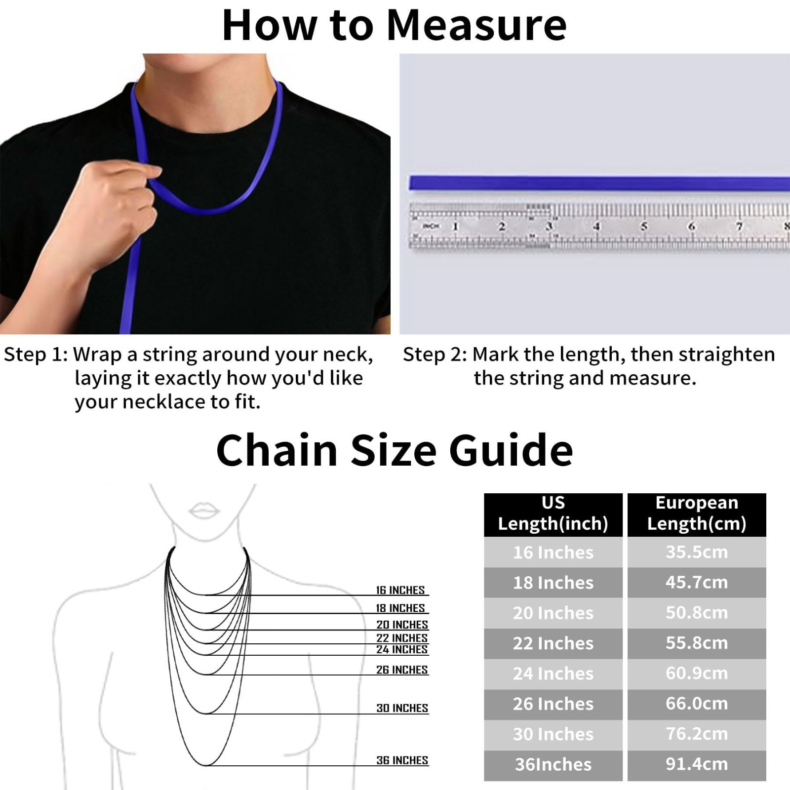 Sterling Silver Box Chain Necklace for Women – Thick 0.8mm Colourfast Jewelry 16