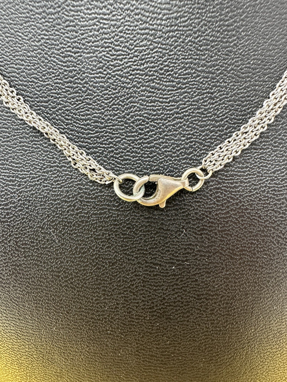 Sterling Silver Ross Simons 5 Heart Pendant Marcasite CZ Choker Necklace 18g 15”