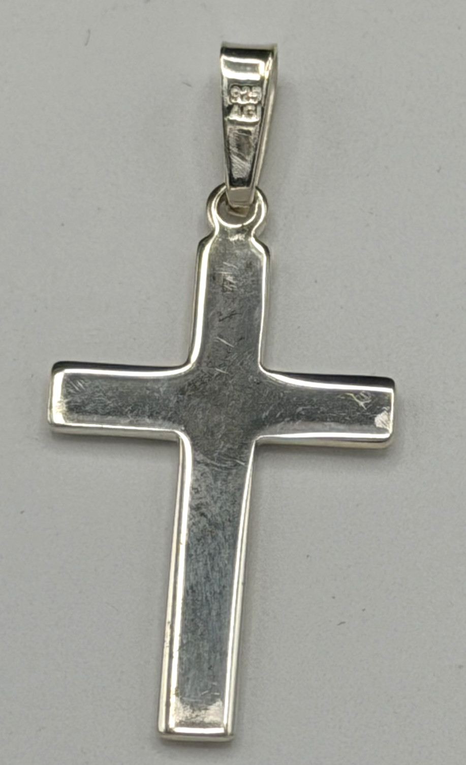 AGI Italy 925 Sterling Silver Small Cross Pendant Religious 1.3″ 2.0g