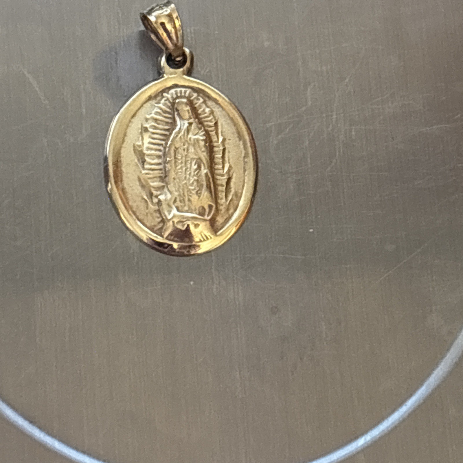 JewelAmerica Inc. 14k Yellow Gold Our Lady of Guadalupe Pendant
