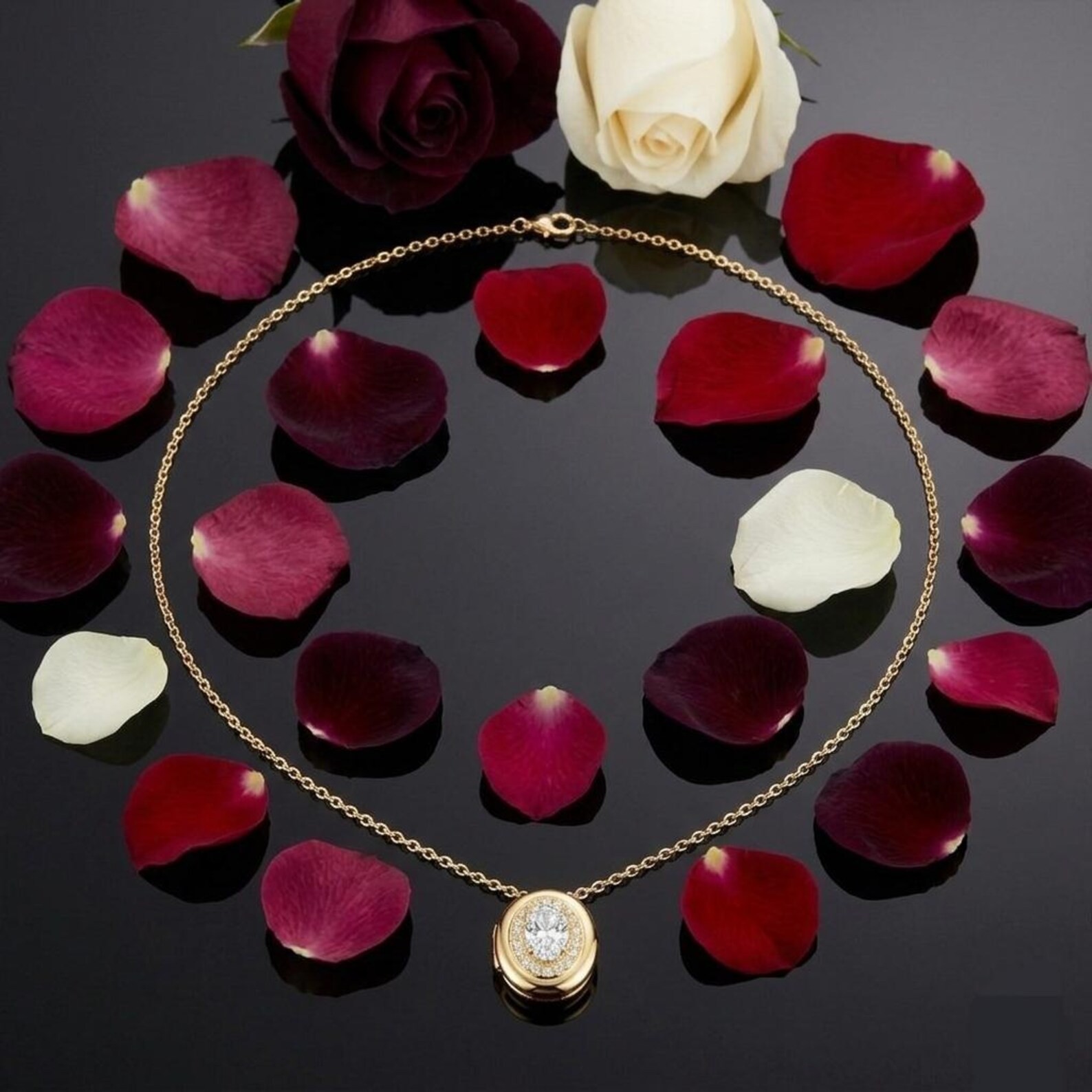 Vermeil Choker Necklace with 2ct GRA Certified Moissanite – Mother’s Day Gift