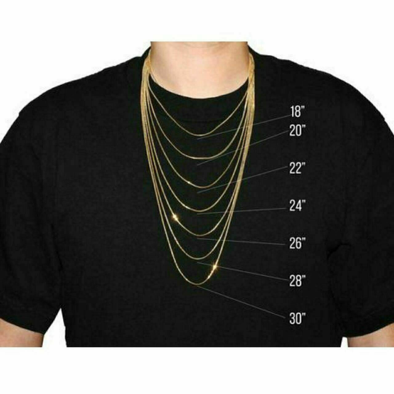 14K Solid Yellow Gold Box Necklace Real Gold Chain 16″ 18″ 20″ 22″ 24″ 26″ 30″