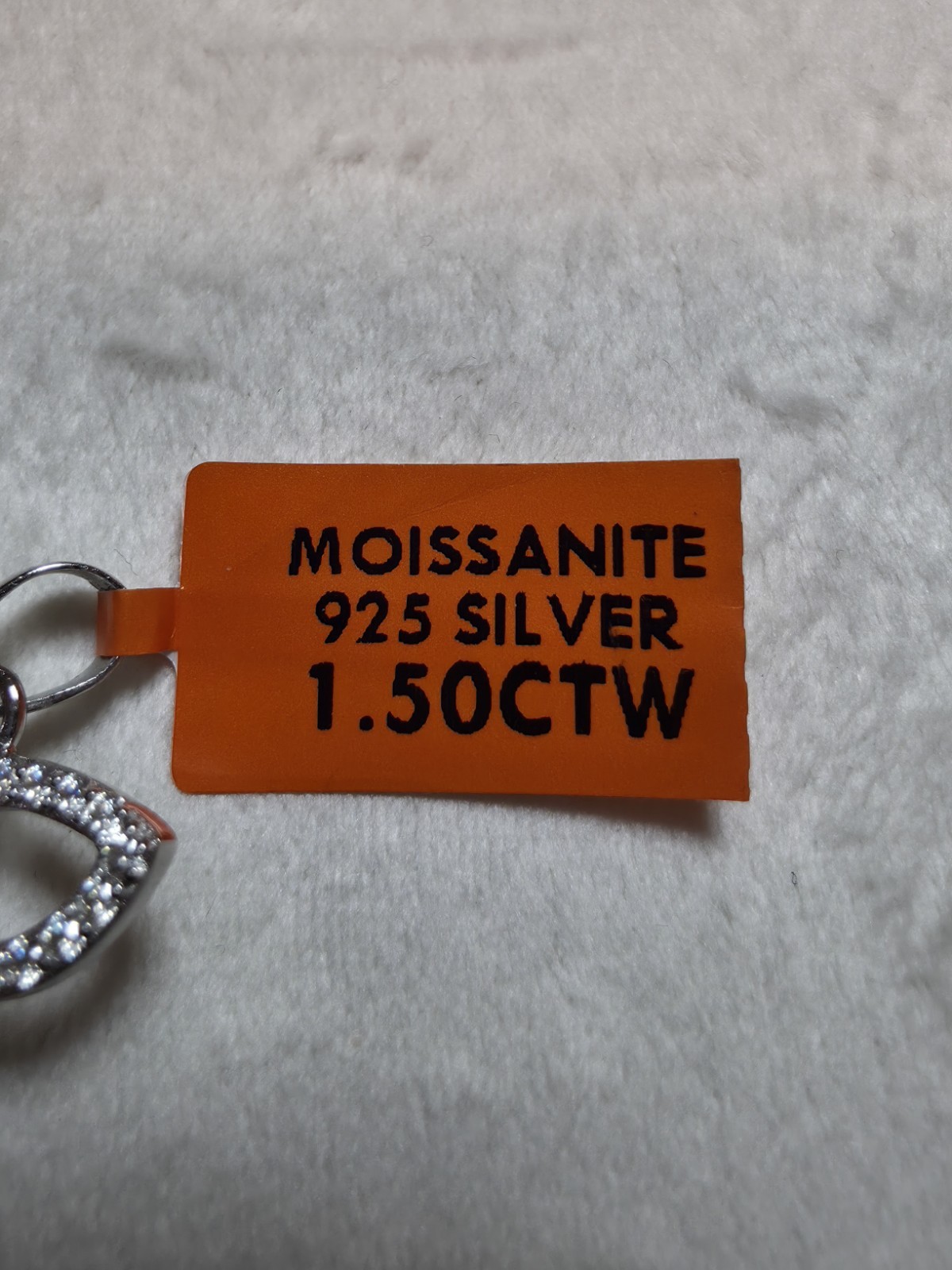 Moissanite Butterfly Pendant 1.50 CTW 925 Sterling Silver