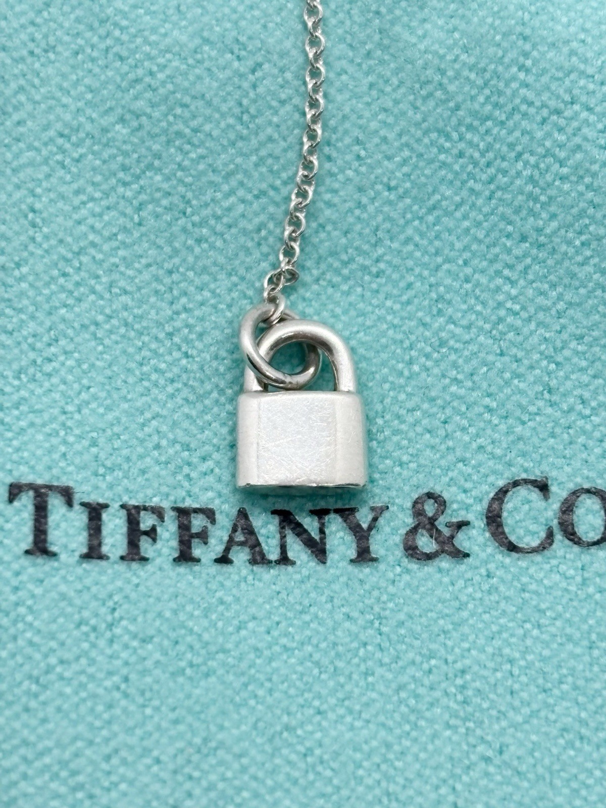 Tiffany & Co 925 Silver Return To Love Heart & Key Pendant Necklace 16+2” 3.84g