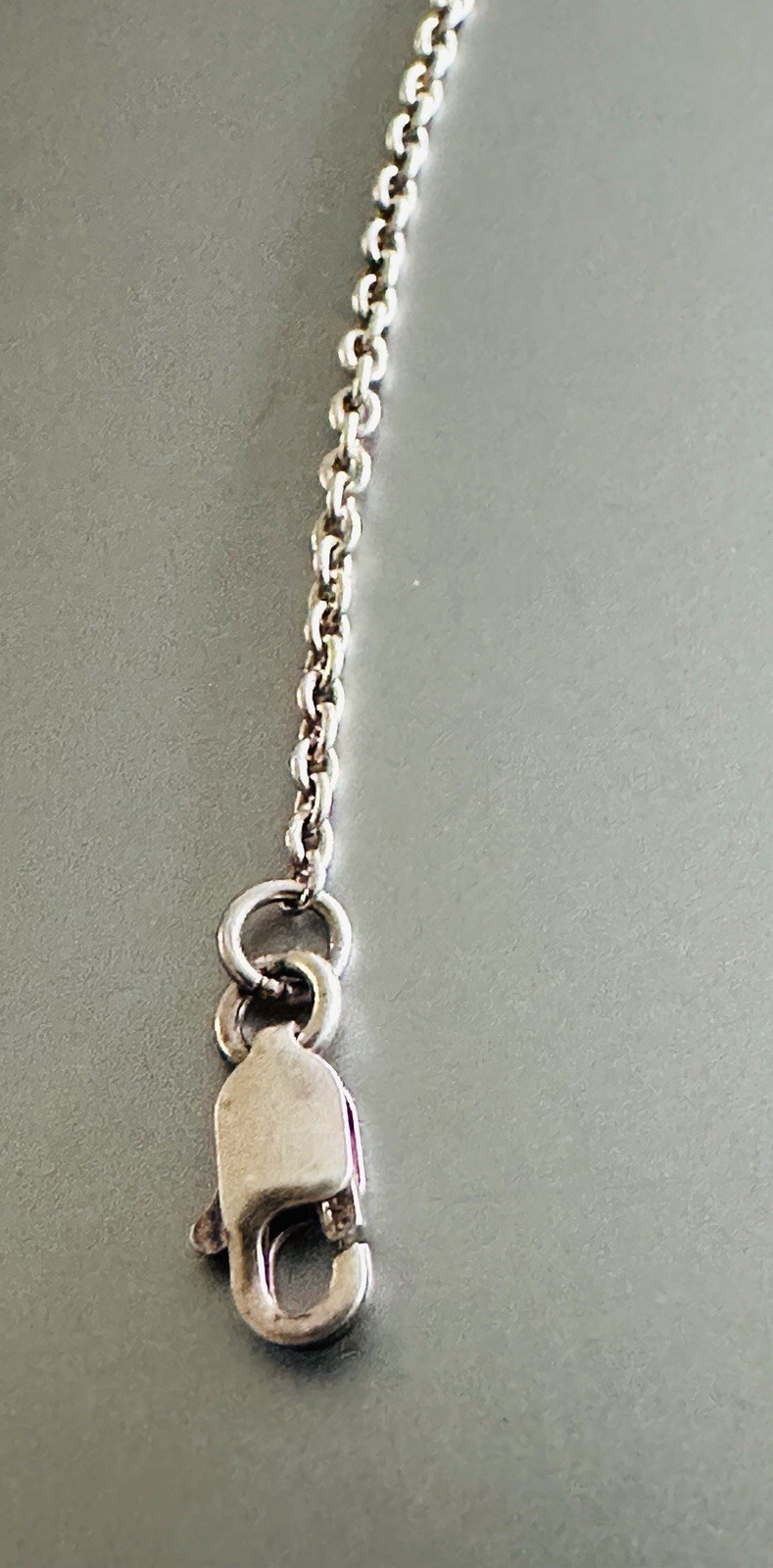 Vintage Unbranded 925 Sterling Silver Chain for Necklace 16.50 Inch Long ‘Slim’