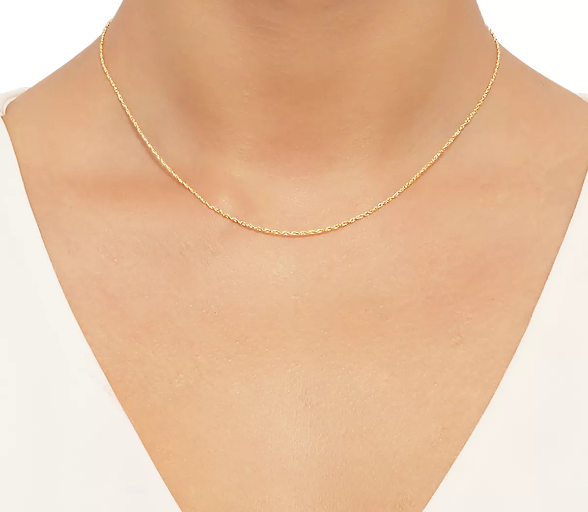 14K Yellow Gold Rope Chain 1mm wide Lightweight Pendant Necklace 16 18 20 22 24″