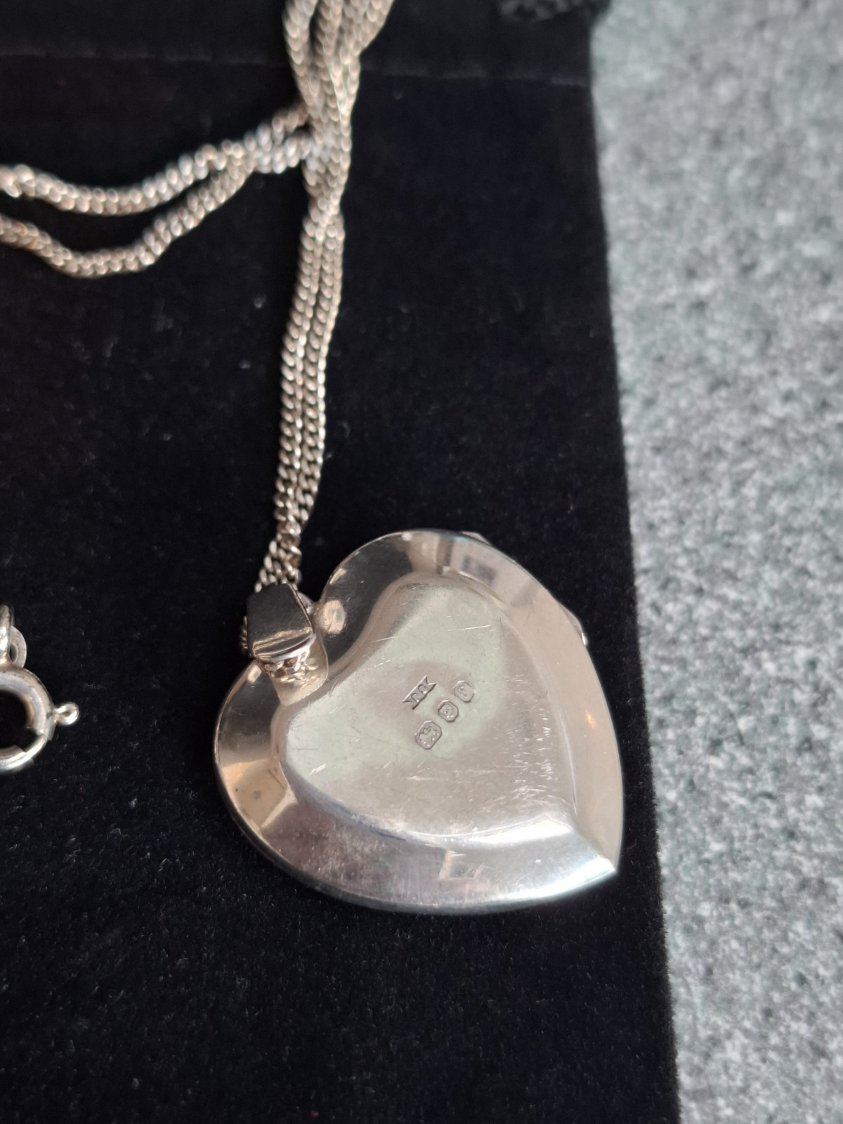 Vintage Sterling Silver Hallmarked Locket And Chain