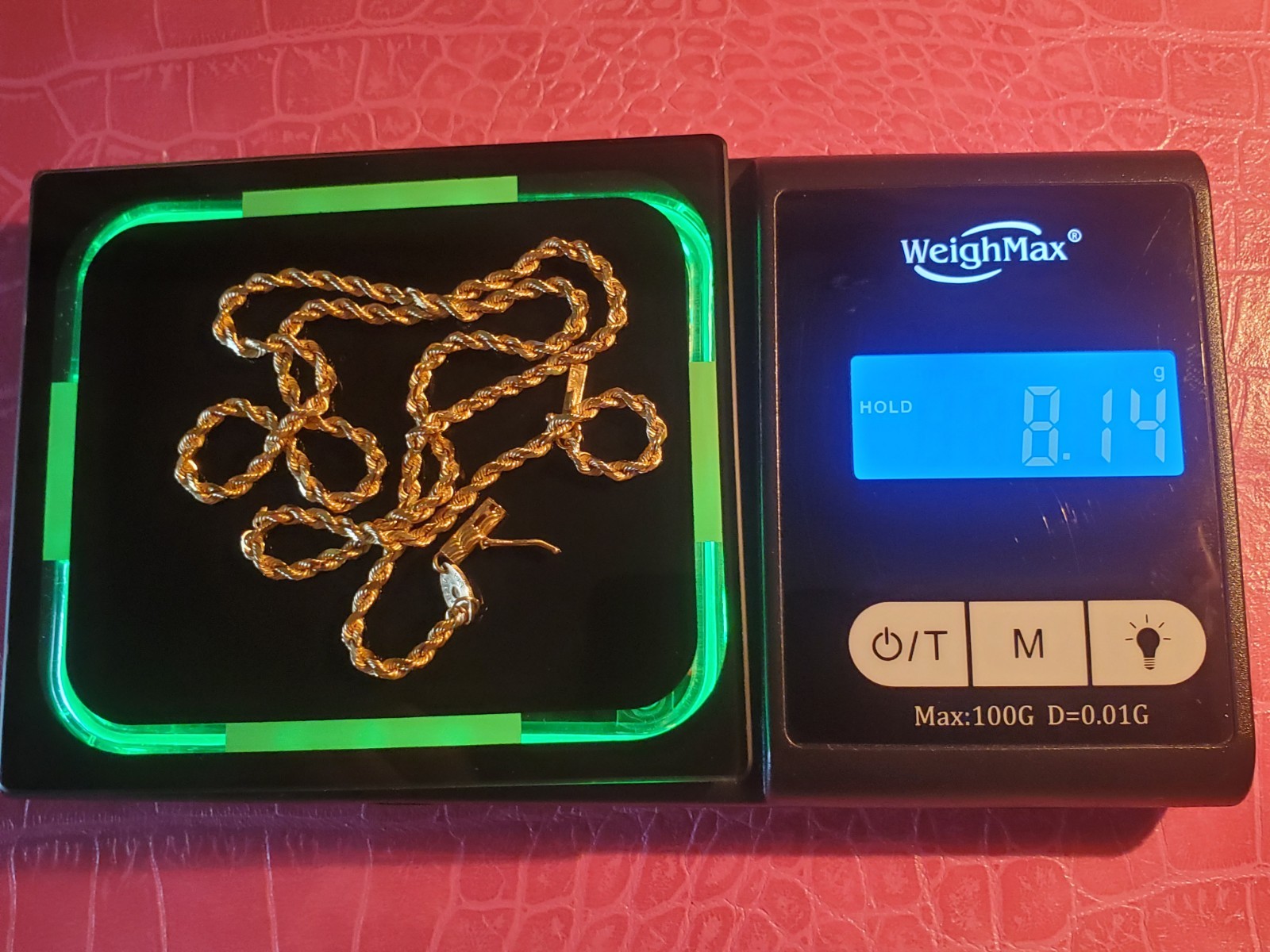 14k Yellow Gold 2.25mm Wide Diamond Cut Silk Rope Chain Necklace 18″ – 6.3 Grams