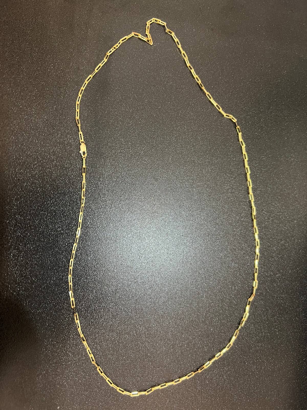 14K Yellow Gold 2.5mm Paperclip Link Chain Necklace, 20”