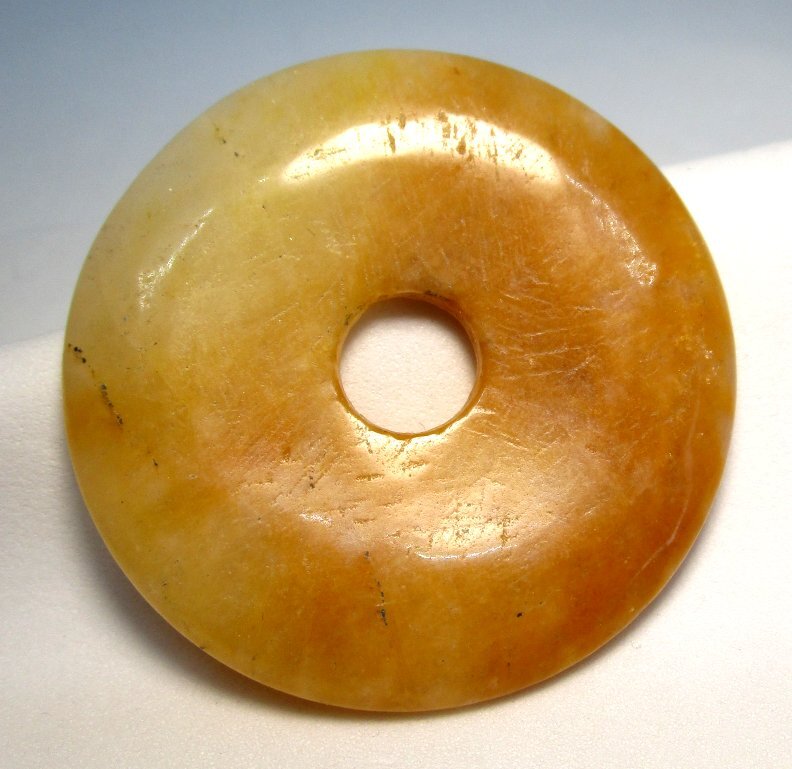 Mutton Jade Bi-Disc 12.4 grams 1 1/2” diameter lot 46r5