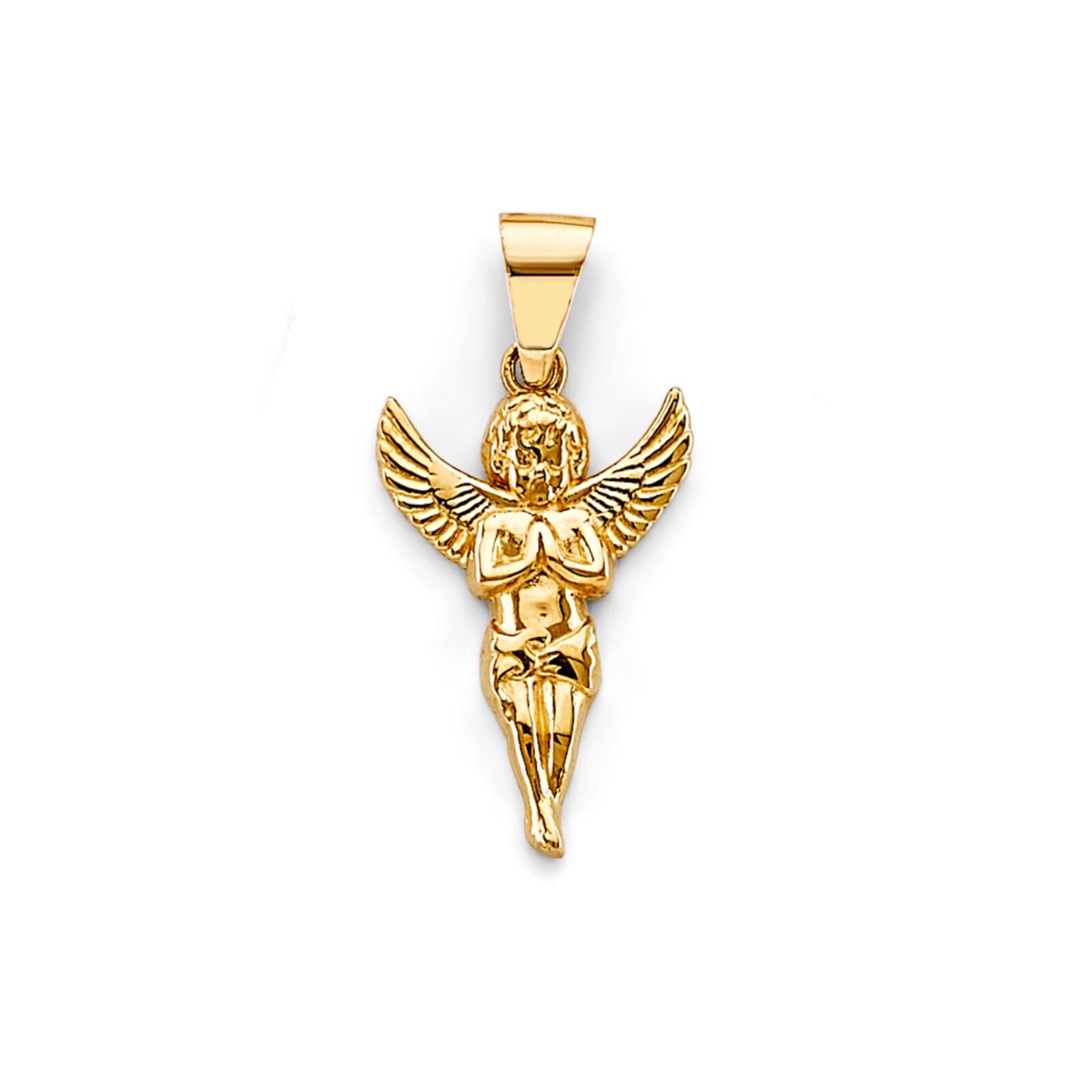 18K GOLD FILLED SAINT MICHAEL PENDANT/MEDALLA SAN MIGUEL PROTECCION-38mm-P74