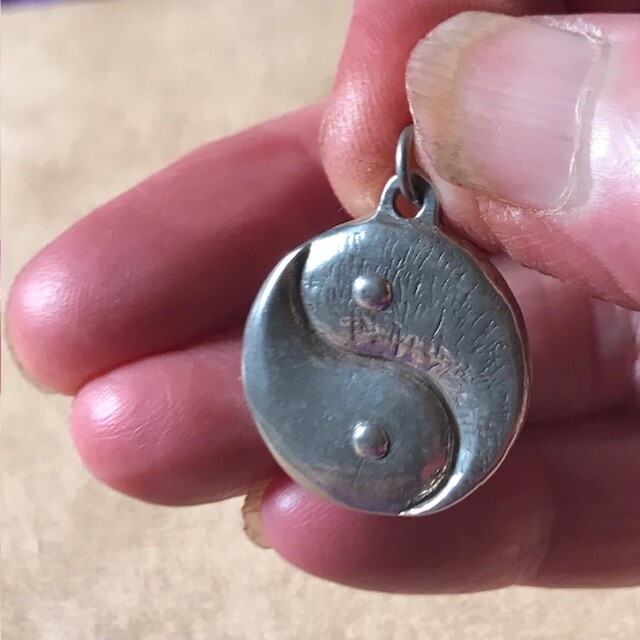 Yin Yang pendant 925 symbol balance between two opposites male & female by JKL