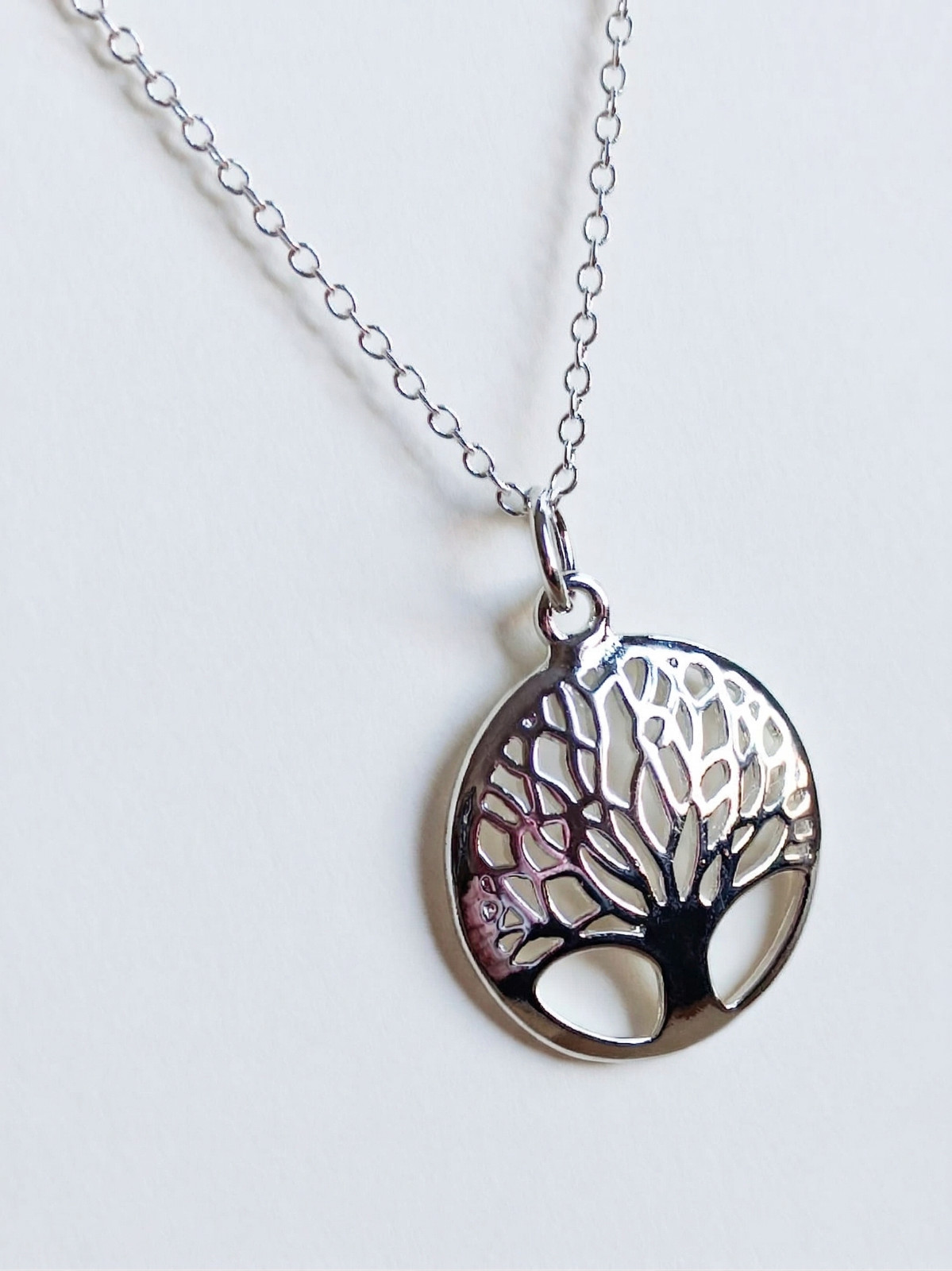 Sterling Silver 925 Tree of Life Necklace Pendant Womens Fashion Jewellery UK