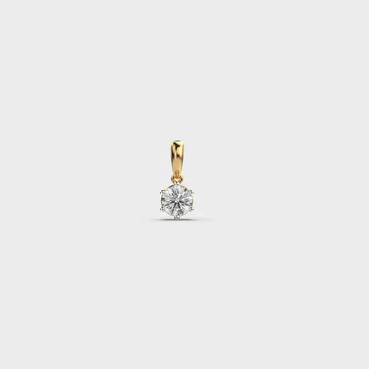 2.00 CtStar On the Horizon Diamond Pendant (Without Chain) 14k gold plated