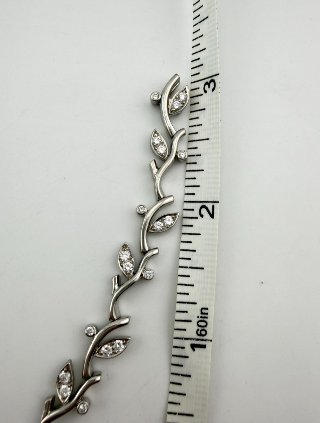 Tiffany & Co. Garland Diamond Necklace Platinum +2.25ct +100 Diamonds 17in 52g