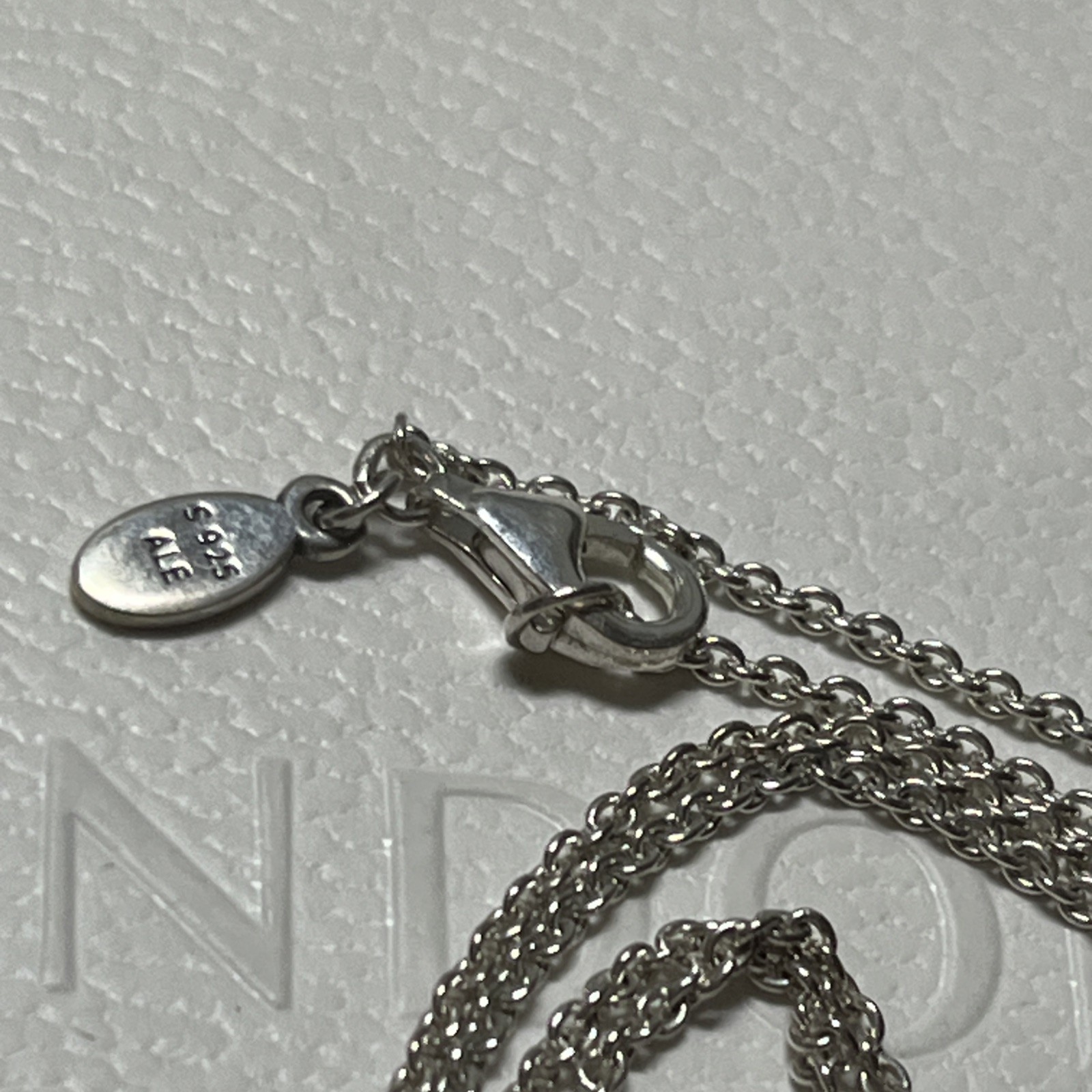 Genuine Pandora Silver Majestic Feathers Pendant Necklace 70cm