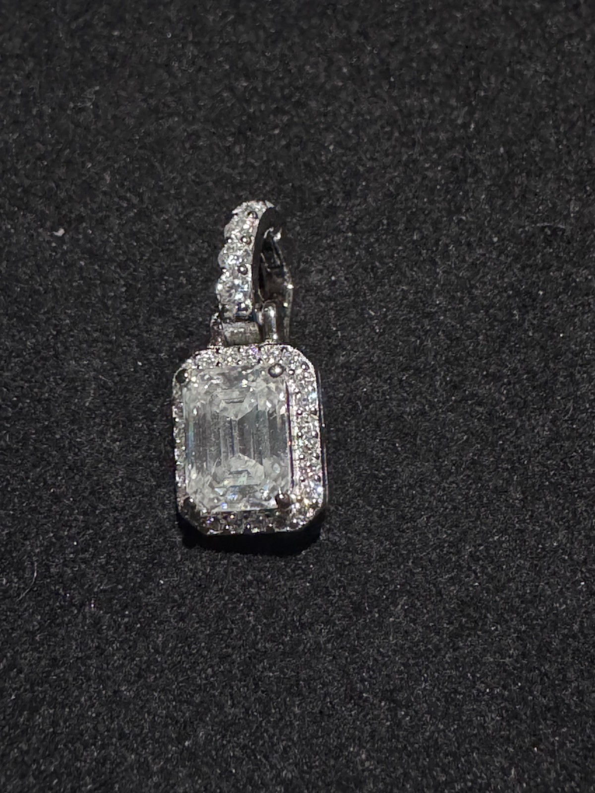 925 Sterling Silver Moissanite Pendant Enhancer Hinge Bail