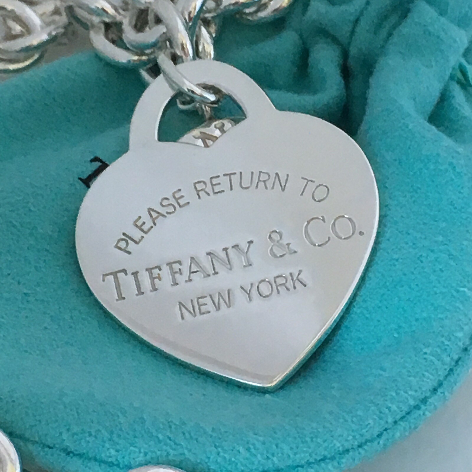 18″ RARE Return to Tiffany & Co Extra Large Jumbo Heart Tag Toggle Necklace