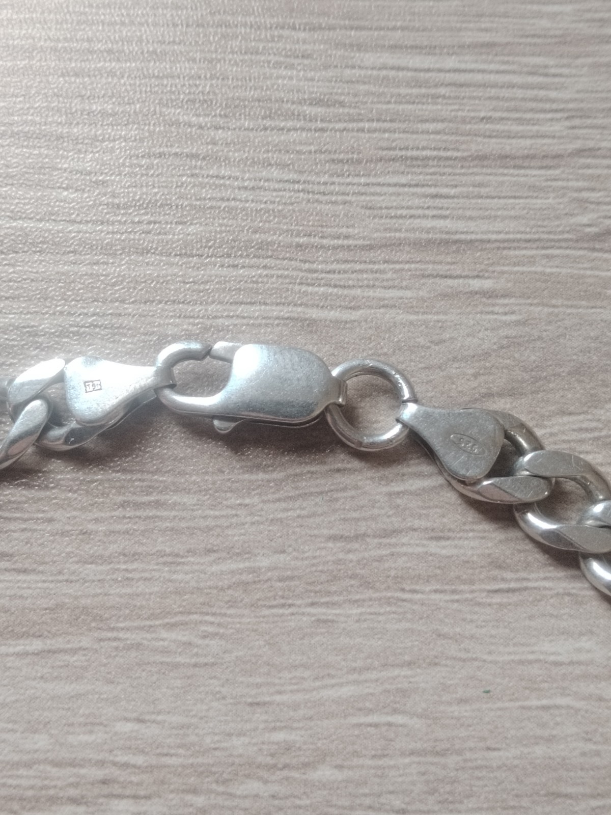 CC 925 Sterling Silver HEAVY 21 inch 53сm 7mm Cuban curb link Chain 48g