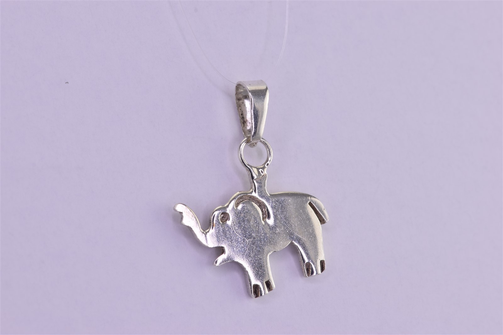 Taxco Sterling Silver 16mm x 16mm Solid Elephant Silhouette 925 Mex Pendant