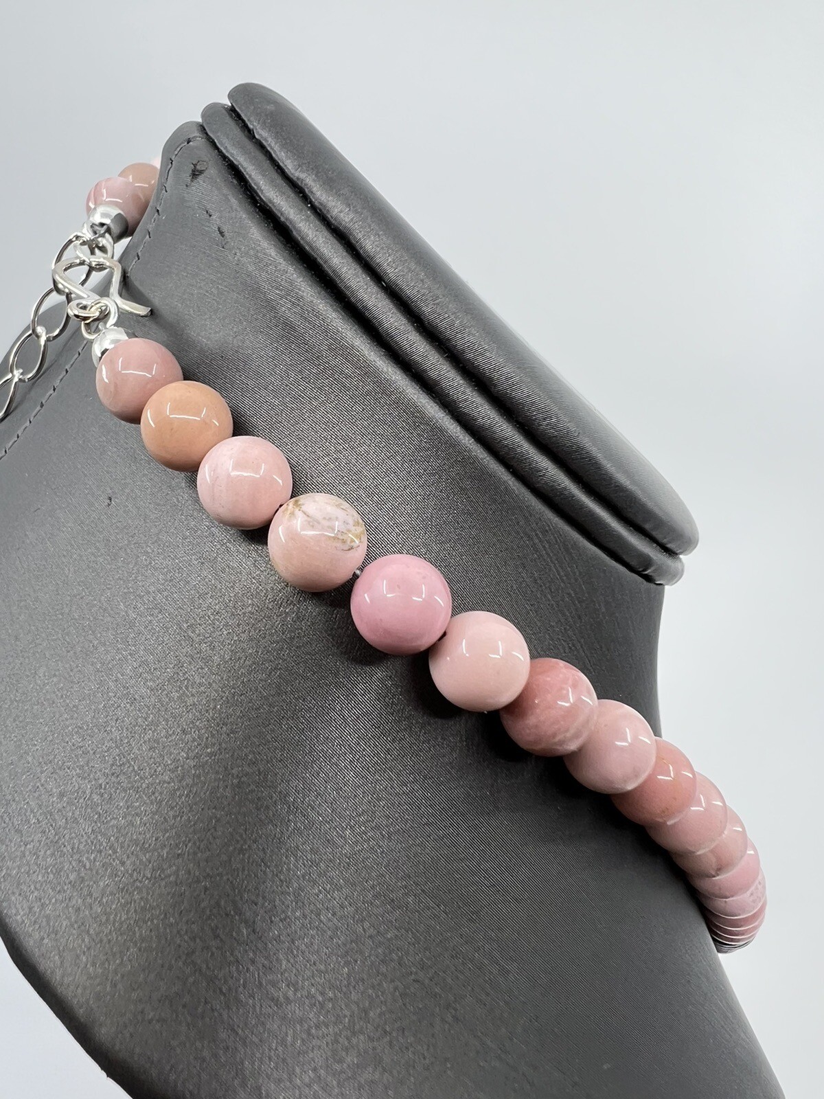 Jay King Pink Opal and Black South Sea Cultured Pearl Beaded Necklace