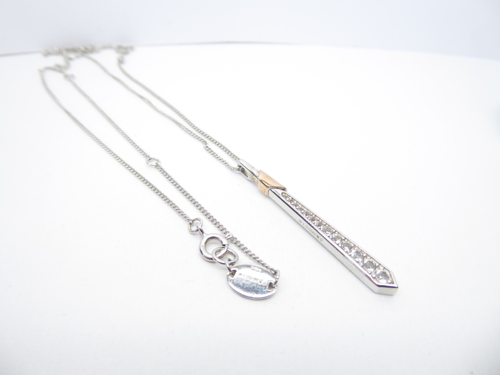 Clogau Gold Silver & 9ct Rose Gold JM Showstopper Topaz Pendant & 22″ Chain