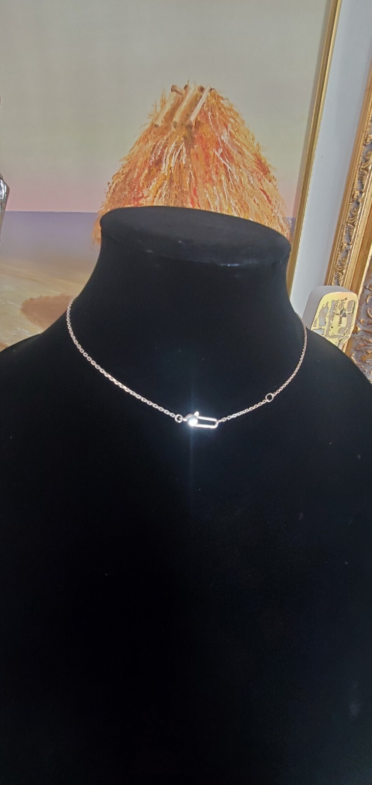 Gucci Trademark Necklace Chain Logo Square Pendant 925 Sterling Silver Rare NIB
