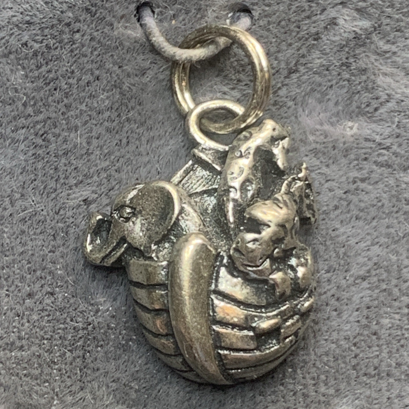 Sterling Silver 925 Necklace Pendant Bracelet Charm JJ63 Noah Ark Bible Animals