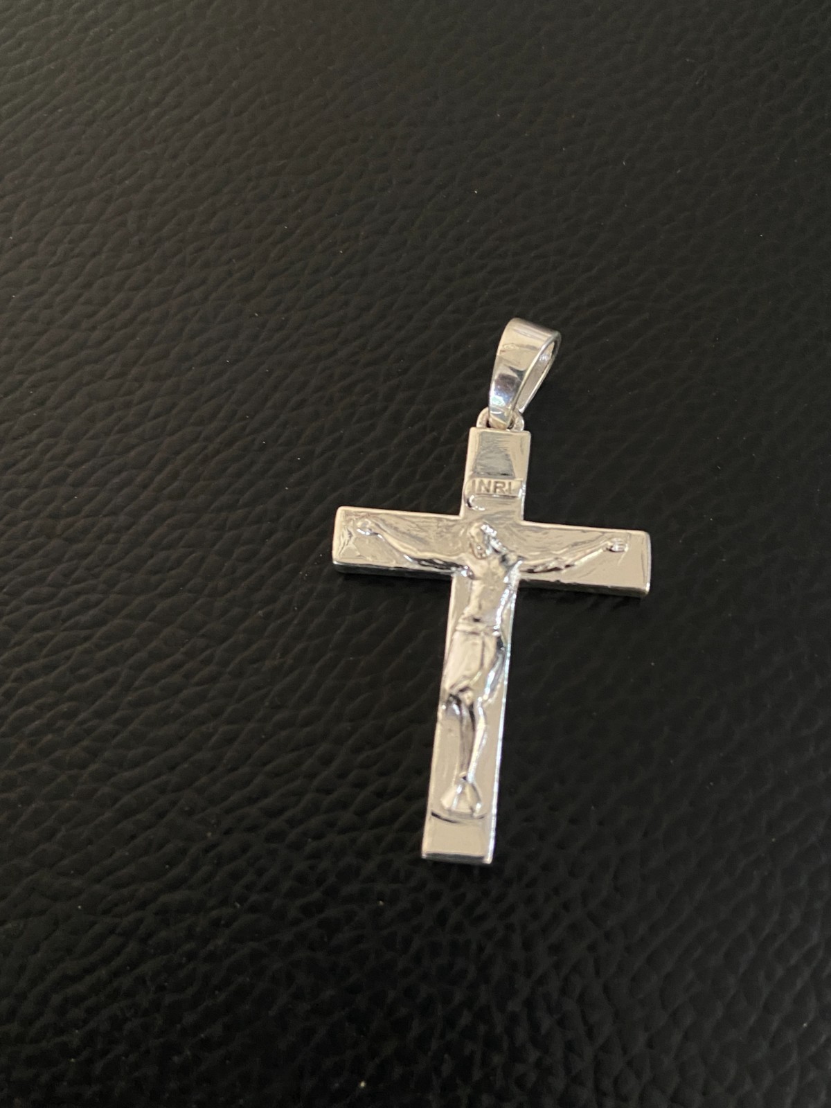 925 Sterling Silver Crucifix Cross Pendant INRI Jesus Christ Religious Charm