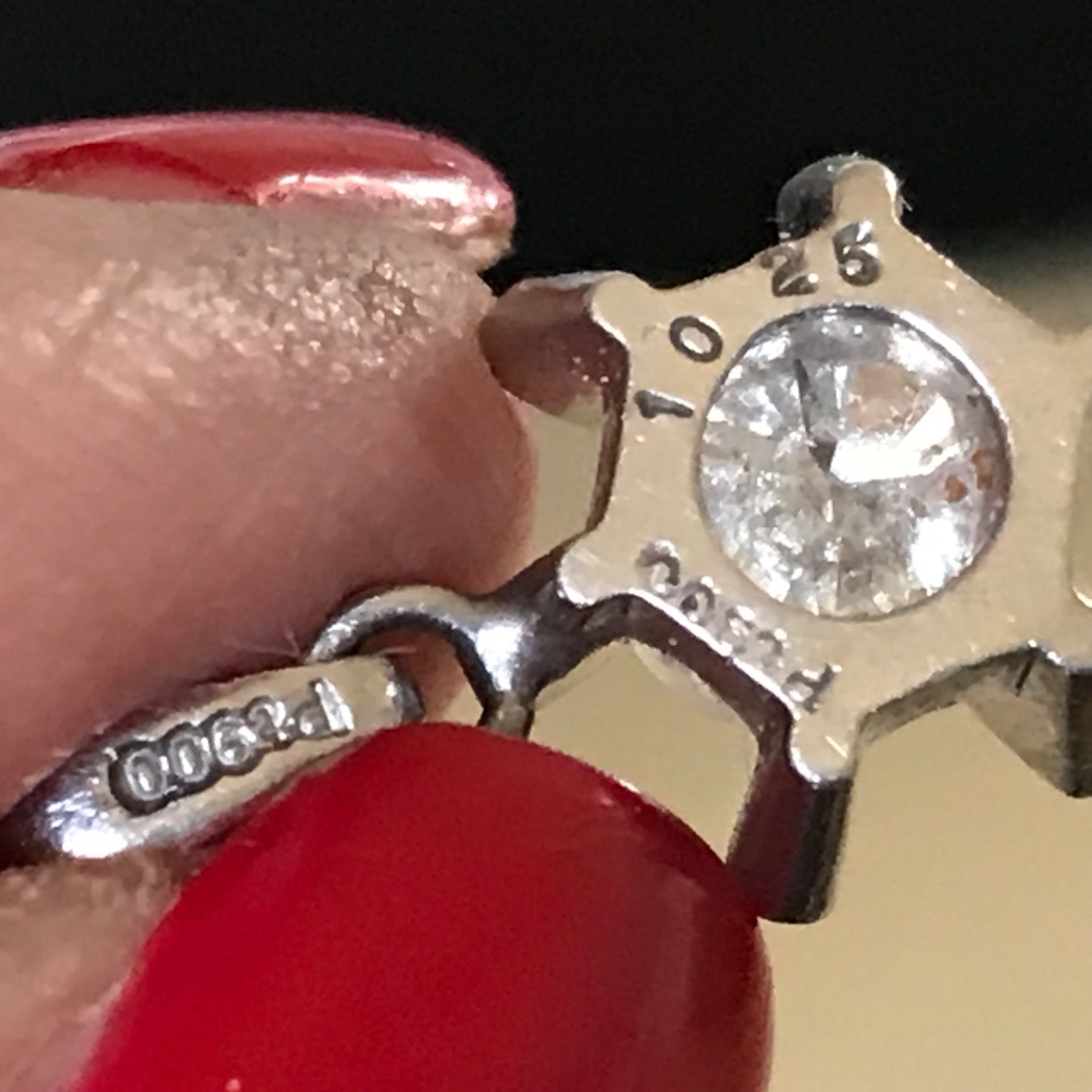 platinum diamond pendant 1ctw 2.99g 11mm white 900 platinum 6 prong natural