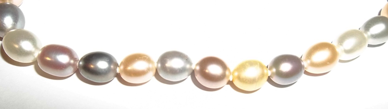Honora 18″ Genuine Pearl Necklace in Neutral Colors & Sterling Silver Clasp