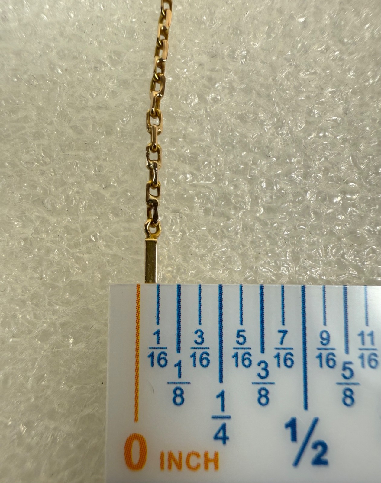 Antique 14k Yellow Gold Bar Link Necklace Chain 25″