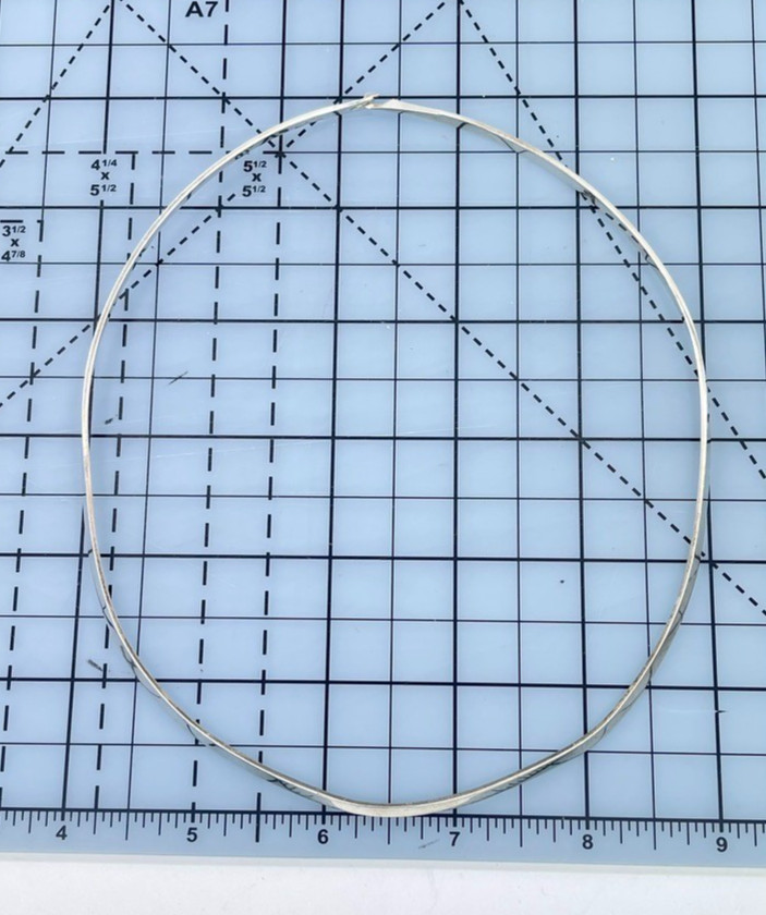 Y2K 925 Sterling Silver Choker Necklace Mexico Minimalist Modernist Collar