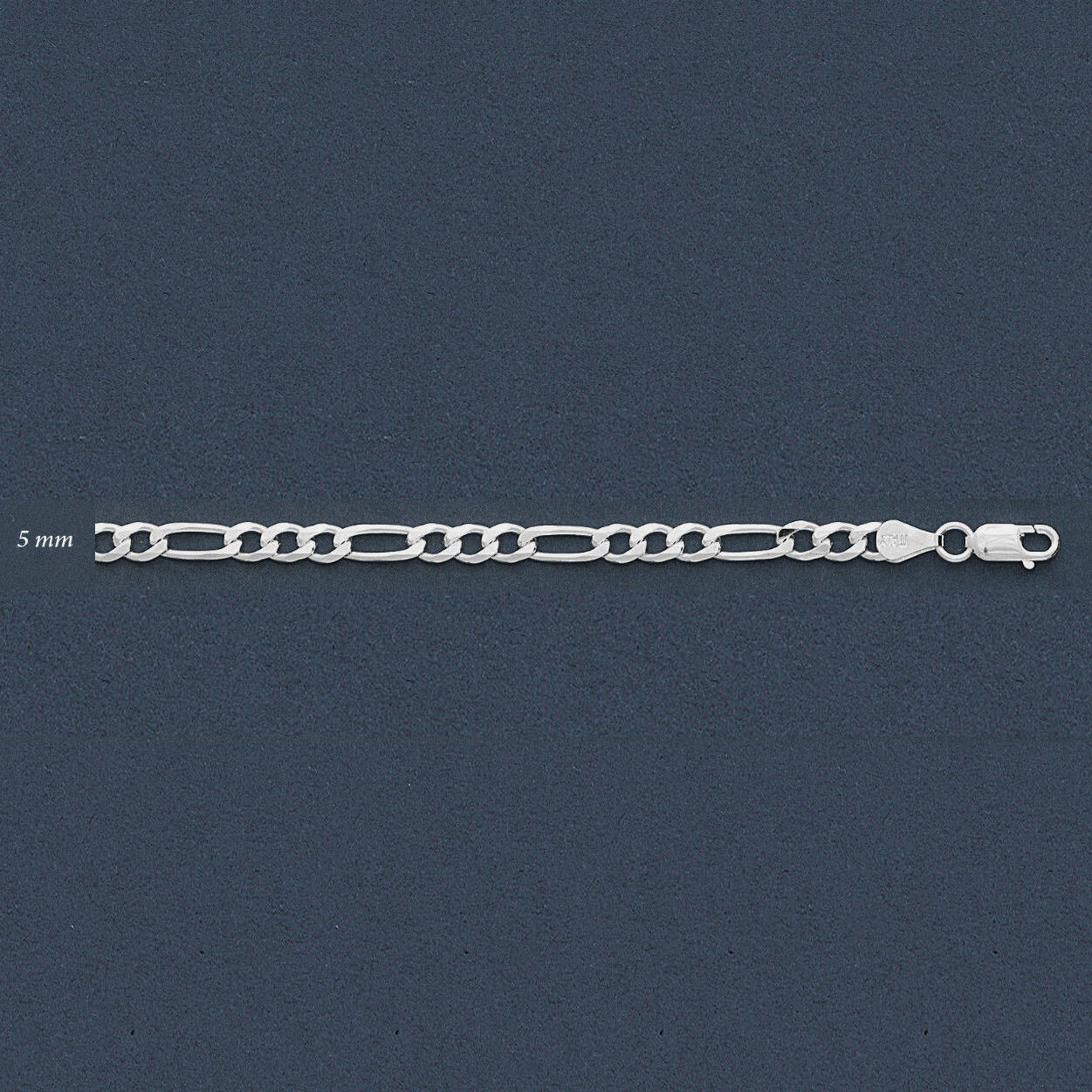 925 Solid Silver FIGARO Chain Necklace/Bracelet-Italian 925 Solid Sterling
