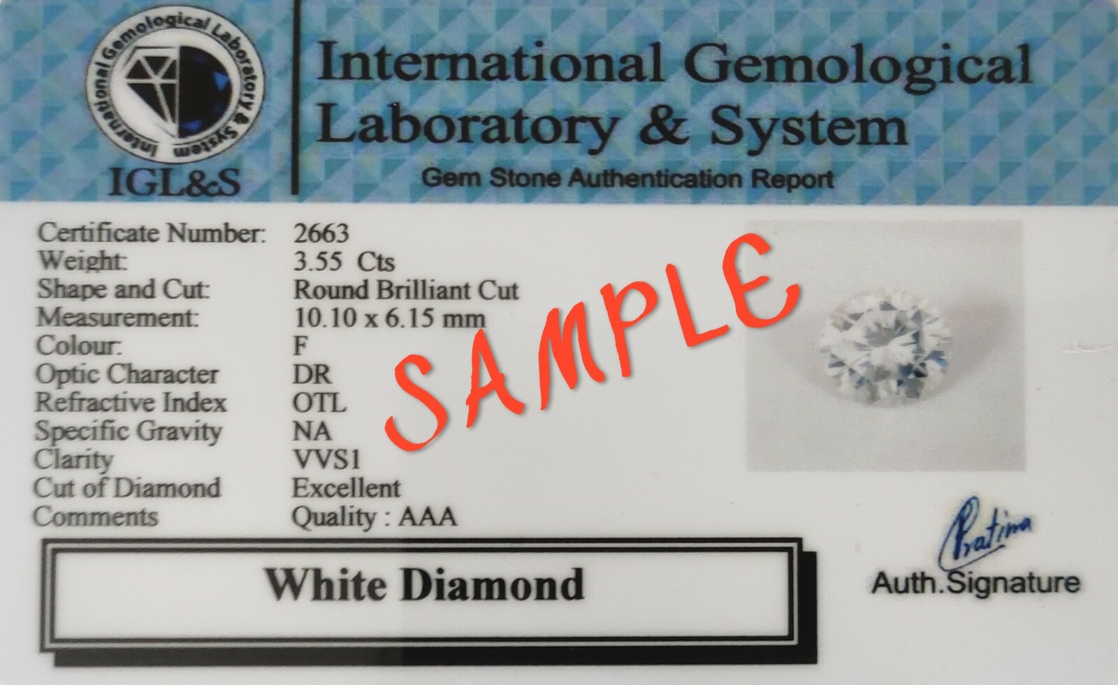 10 Ct White Treated Diamond Pendant Great Luster F Certified ! Christmas Gift