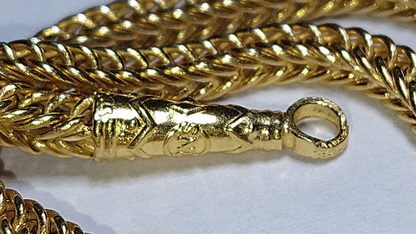 23k gold franco chain necklace 15.22 grams – 20.75″