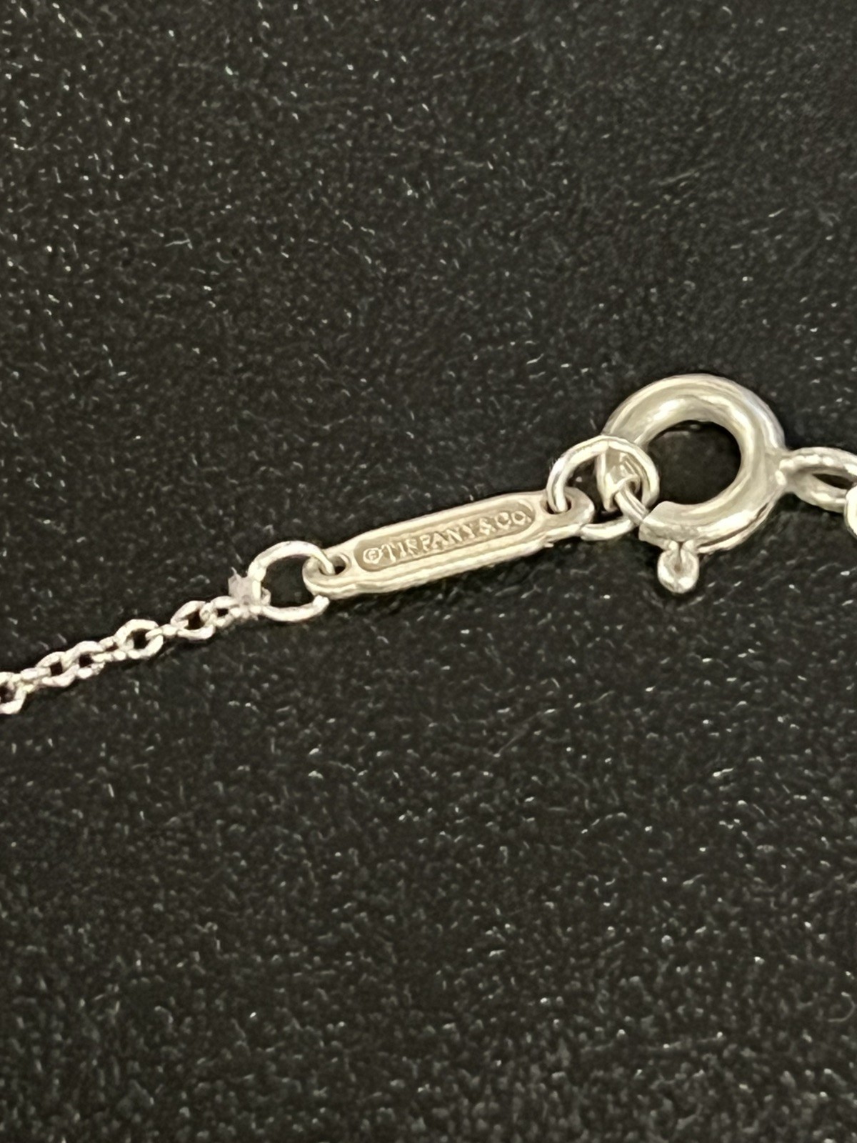tiffany co Silver necklace Double Heart