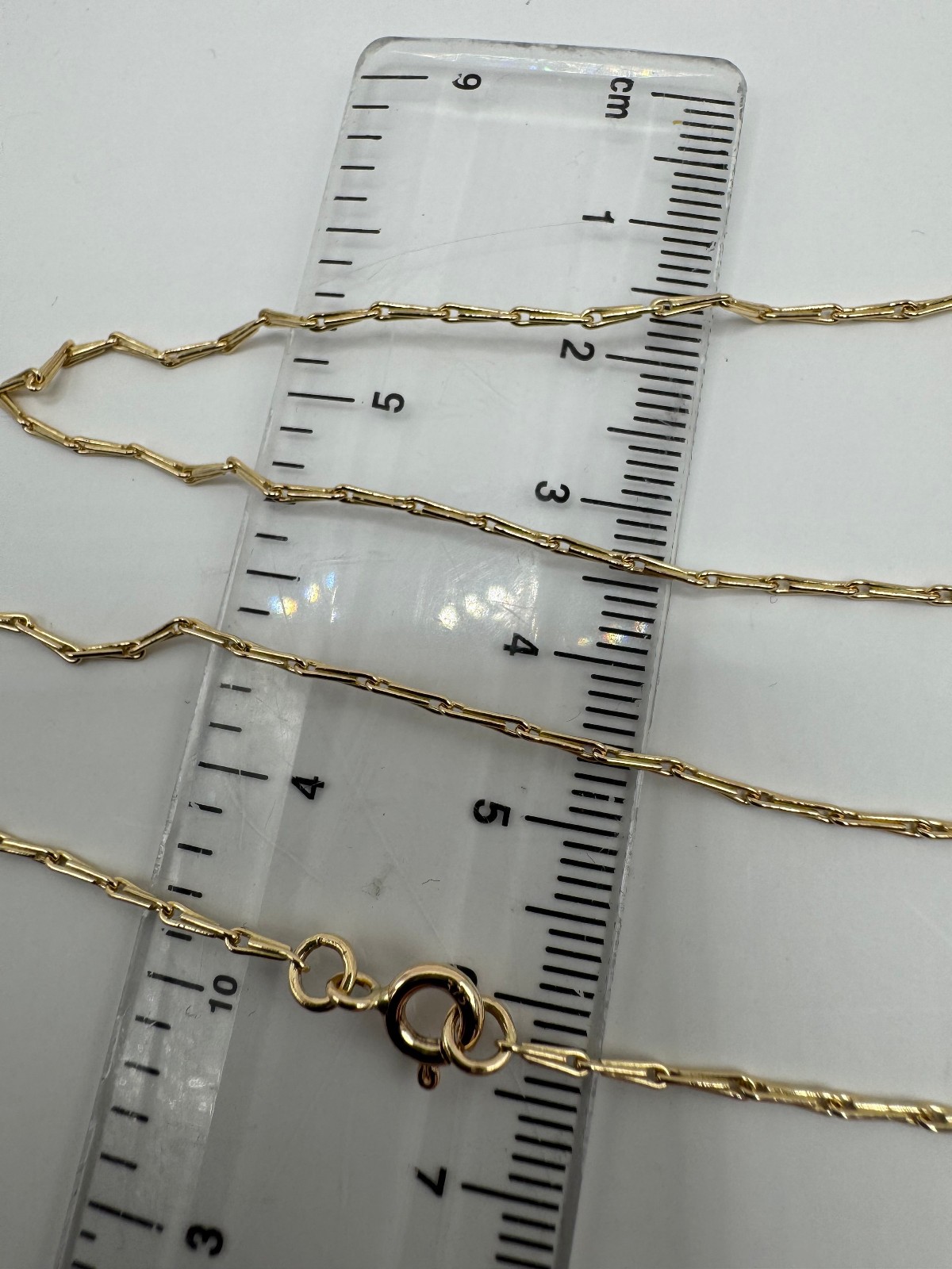9ct Yellow Gold Solid Hayseed 1.44mm 28″ / 70cm Necklace Chain (HS2)