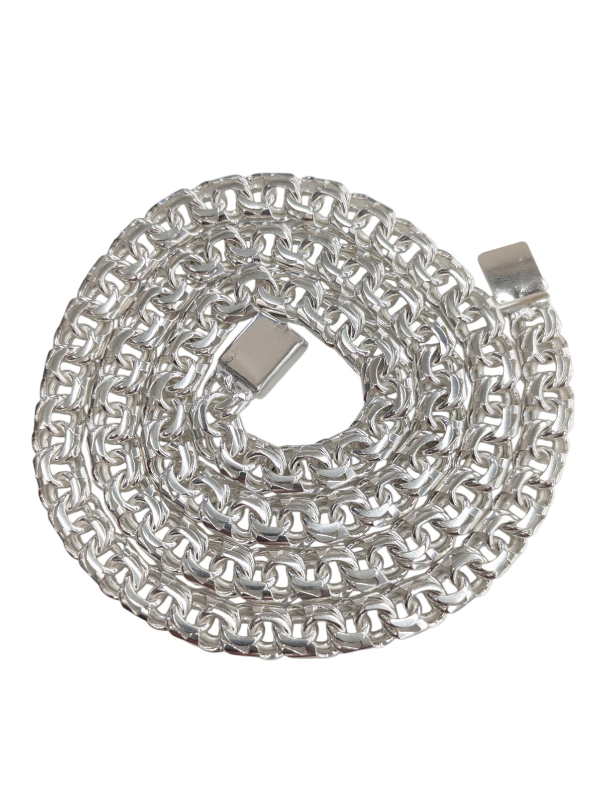 925 Sterling Silver Chino Link Chain 9.2 mm for men and women