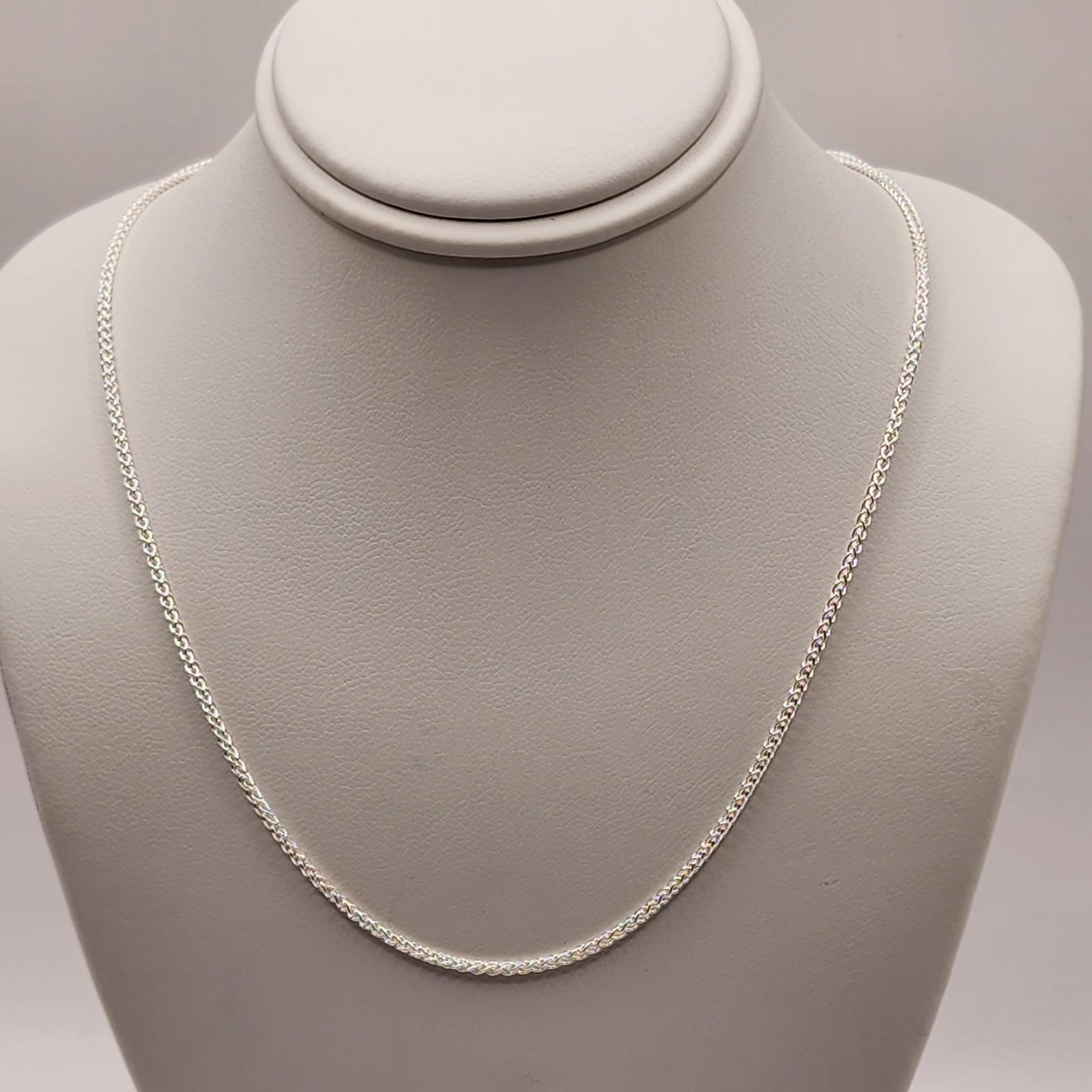 925 NEW Sterling Silver ITALIAN Chain- Wheat 22″ Length 1 mm Width FREE shipping