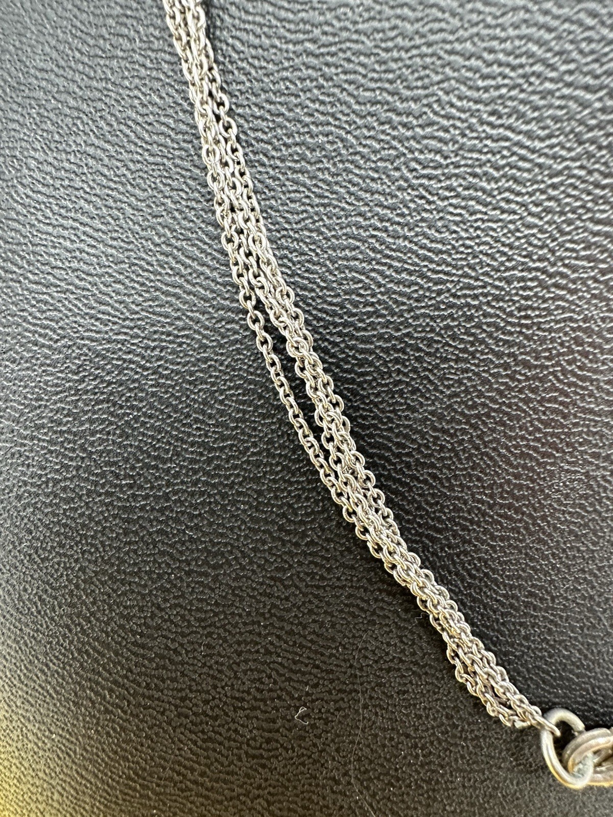 Sterling Silver Ross Simons 5 Heart Pendant Marcasite CZ Choker Necklace 18g 15”